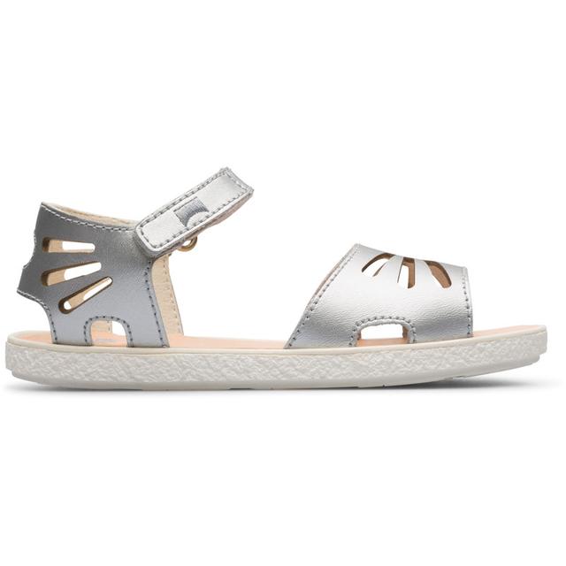 CAMPER Miko - Sandalias para Niñas - Gris, talla 25, Piel lisa
