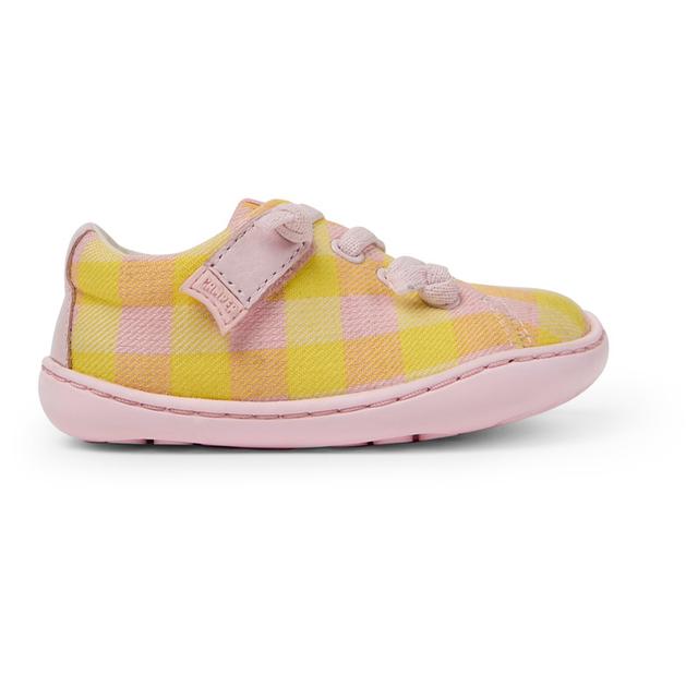 CAMPER Peu - Zapatos casual de vestir para Primeros pasos - Rosa,Amarillo, talla 24, Textil/Piel Lisa
