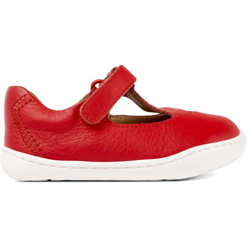 CAMPER Twins - Smart casual shoes for First walkers - Red, size 21, Smooth leather