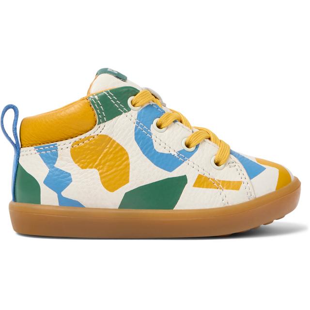 CAMPER Twins - Boots for First walkers - White,Yellow,Blue, size 5, Smooth leather