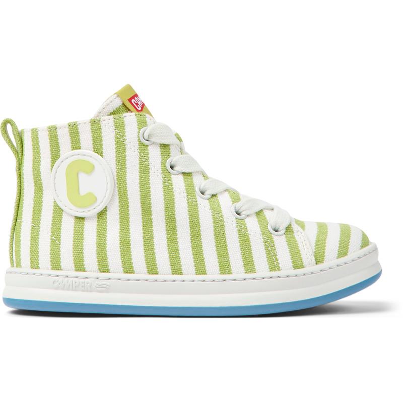 CAMPER Runner - Boots for Girls - White,Green, size 29, Cotton fabric