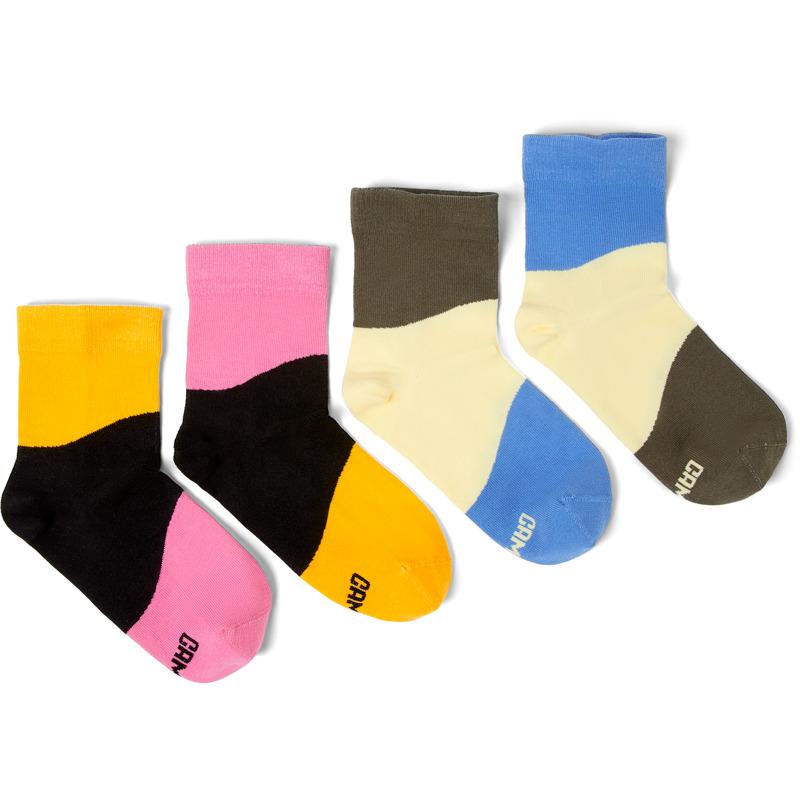 CAMPER Odd Socks Pack - Unisex Socks - Negro,Rosa,Naranja, talla L, Textil
