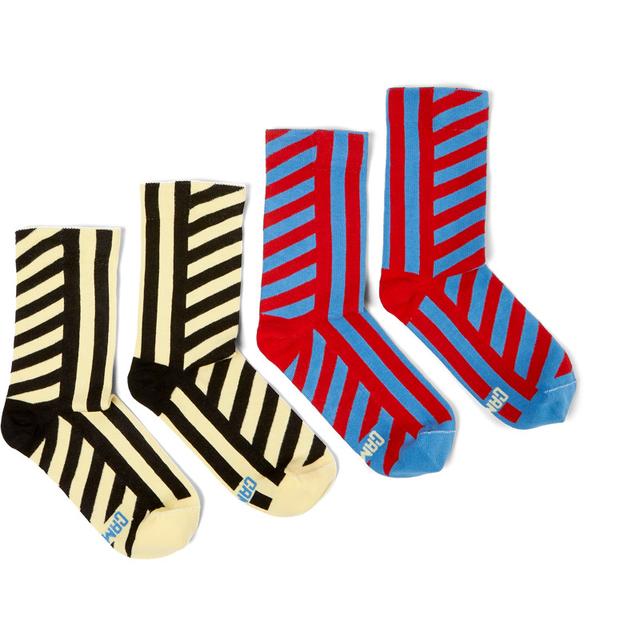 CAMPER Odd Socks Pack - Unisex Socks - Yellow,Black,Blue, size L, Cotton fabric