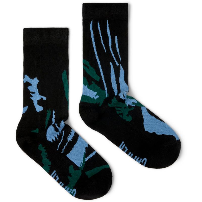 CAMPER Socks - Unisex Socks - Black,Blue,Green, size S, Cotton fabric