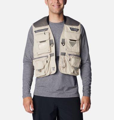 Columbia Men's PFG Henry's Fork V Vest - XL - Beige Fossil Fossil