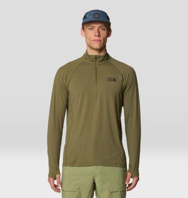 Mountain Hardwear Men's Crater Lake 1/2 Zip - XL - Green