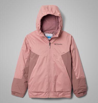 Columbia Girls' Snow Problem Jacket - L - Pink  Eraser Pink, Fig