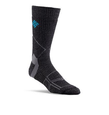 Columbia Merino Hike Crew Socks - 1 Pack - XL - Grey  Charcoal