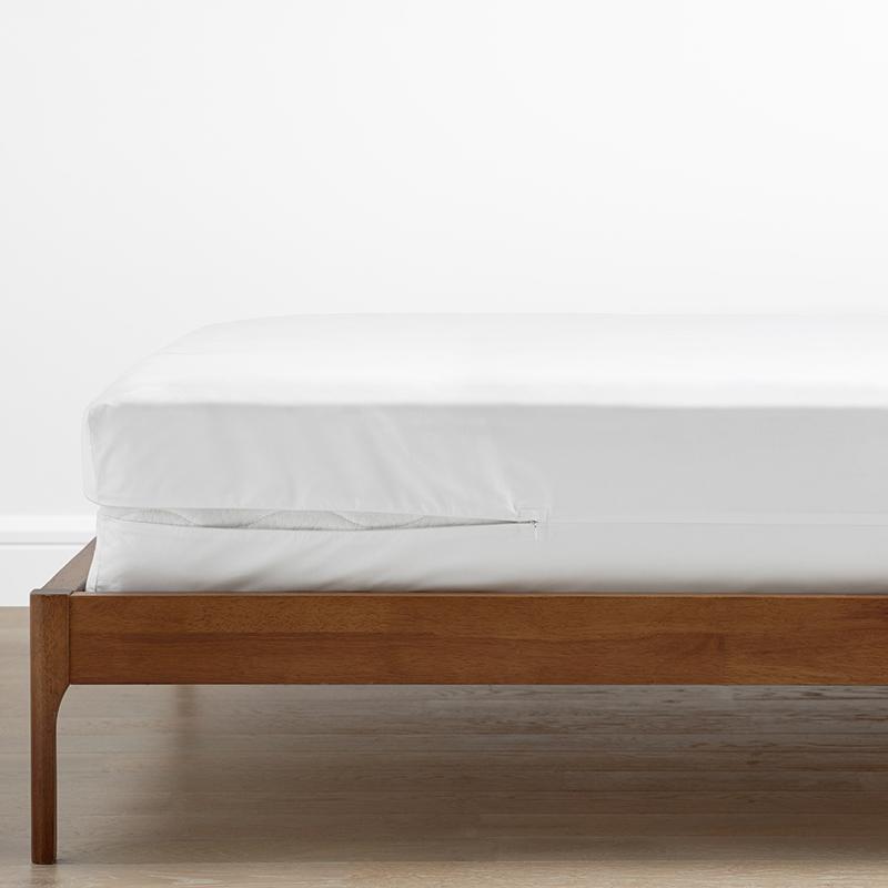 Waterproof Mattress/Box Spring Protector - 16 in. - White, Size California King, Cotton | The Company Store