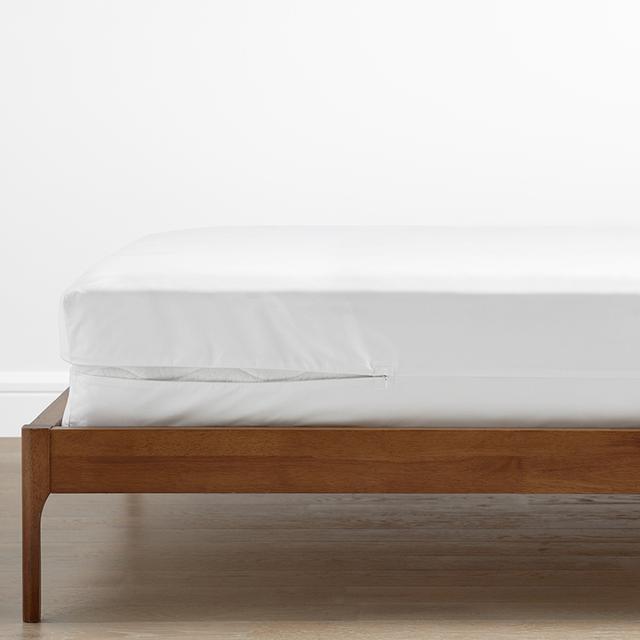 Mattress/Box Spring Protector - 9 in., Twin - White, Cotton | The Company Store