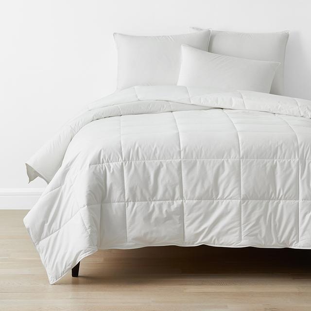 Premium Comforter - White, Size Full, Cotton, Medium Warmth | The Company Store