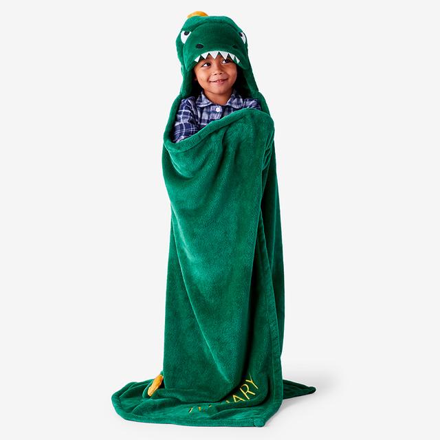 Plush Character Throw Blanket, Fleece, Dinosaur Print, Animals Whimsy | The Company Store