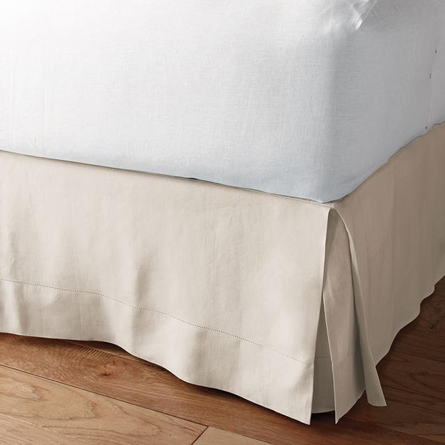 Relaxed Linen Bed Skirt - Beige, Size Twin | The Company Store