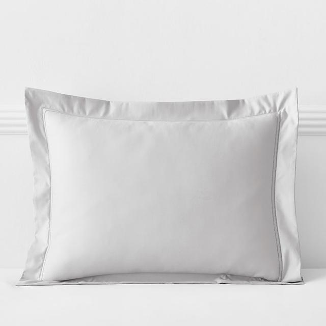 Luxe Smooth Egyptian Cotton Sateen Sham - Gray Mist, Size Standard | The Company Store