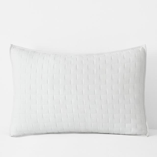 Air Layer Sham - White, Size Standard, Cotton | The Company Store