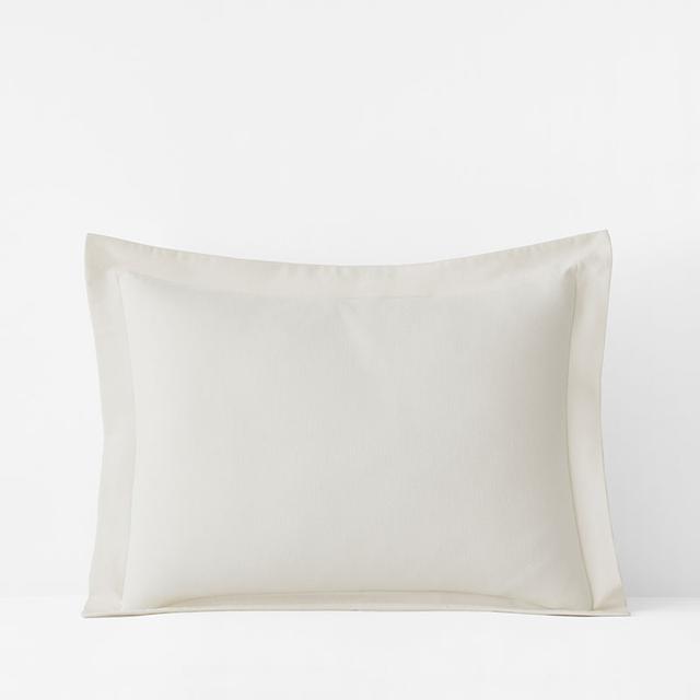 Classic Ultra-Cozy Cotton Velvet Flannel Sham - Ivory, Size King | The Company Store