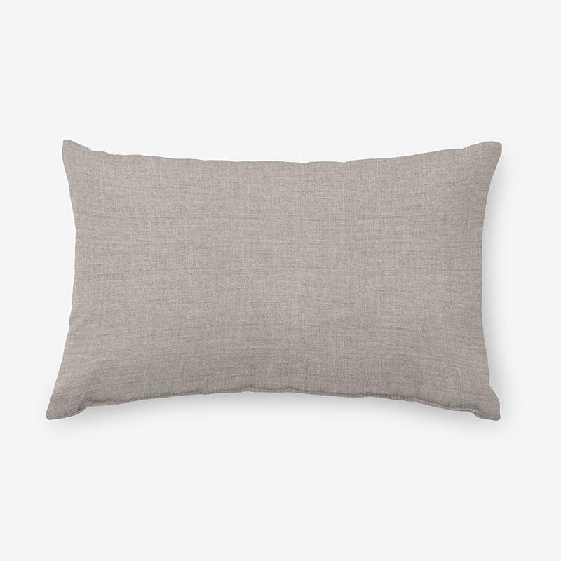 Indoor/Outdoor Toss Pillow - Silver, 20 in. x 13 in. - Gray, Size 13 x 20, Sunbrella | The Company Store