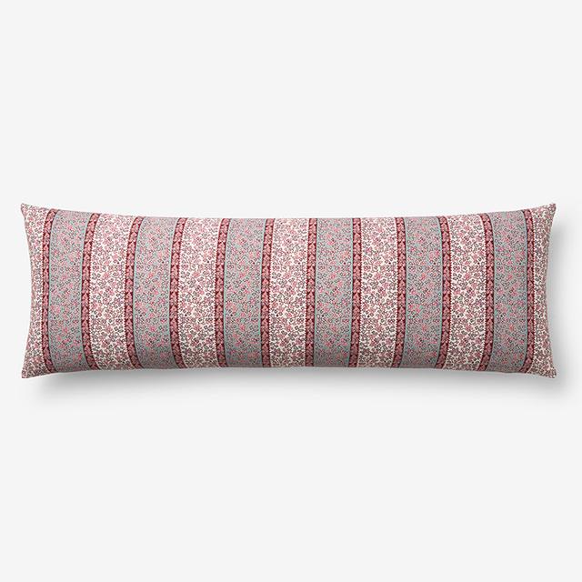 Aswi Decorative Lumbar Pillow Cover - Red, Size 14 x 40, Cotton | The Company Store