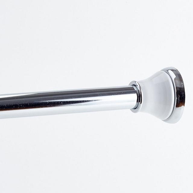 Regal Decorative Metal Adjustable Shower Rod - Chrome/White | The Company Store