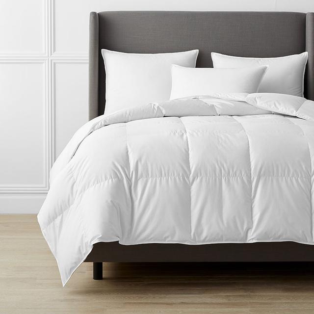 Premium Alberta Down Light Warmth Comforter - White, Size California King, Cotton Sateen | The Company Store