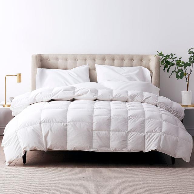 Premium Dual Down Medium To Extra Warmth Comforter - White, Size California King, Cotton | The Company Store