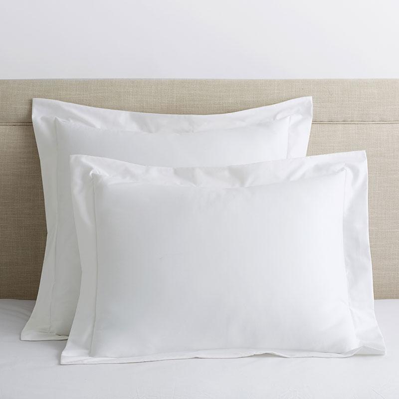 Premium Smooth Organic Cotton Sateen Sham - White, Size King | The Company Store