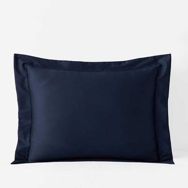 Premium Smooth Supima® Cotton Wrinkle-Free Sateen Sham - Blue, Size King | The Company Store