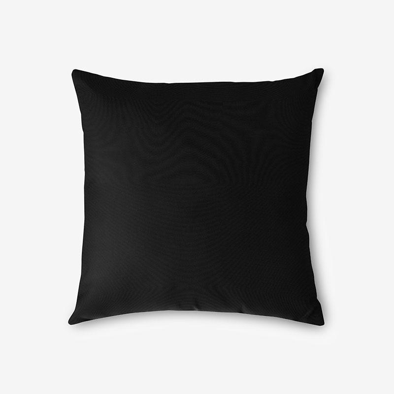 Indoor/Outdoor Toss Pillow - Black, 16 in. x 16 in., Size 16 x 16, Sunbrella | The Company Store