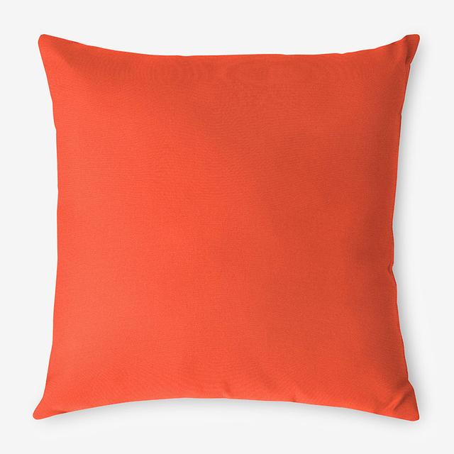 Indoor/Outdoor Toss Pillow - Melon, 24 in. x 24 in. - Orange/Coral, Size 24 x 24, Sunbrella | The Company Store