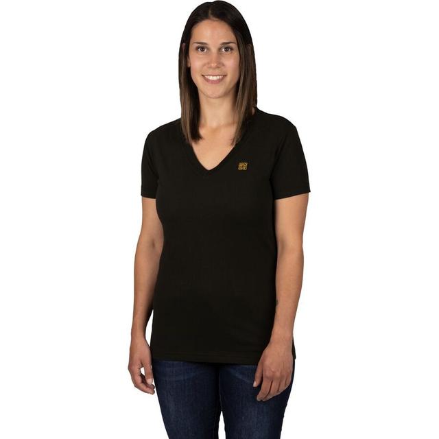 FXR Women's Ride-X Premium V-Neck T-Shirt - Black/Canvas, X-Large