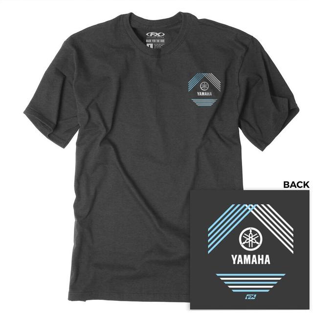 Factory Effex Yamaha Lined T-Shirt - Heather Charcoal, Large