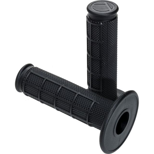 Turner Performance Products Half Waffle Moto Grips - Black/Black
