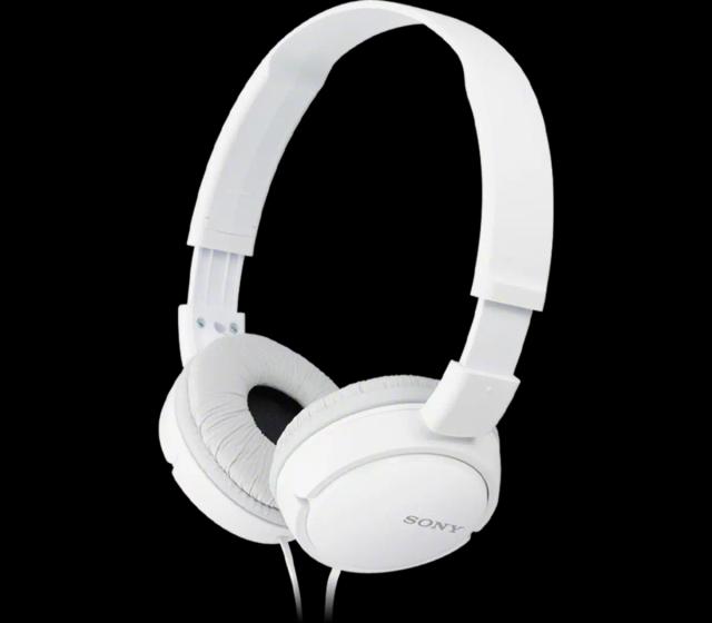 Sony ZX Series Wired On-Ear Headphones, White MDRZX110