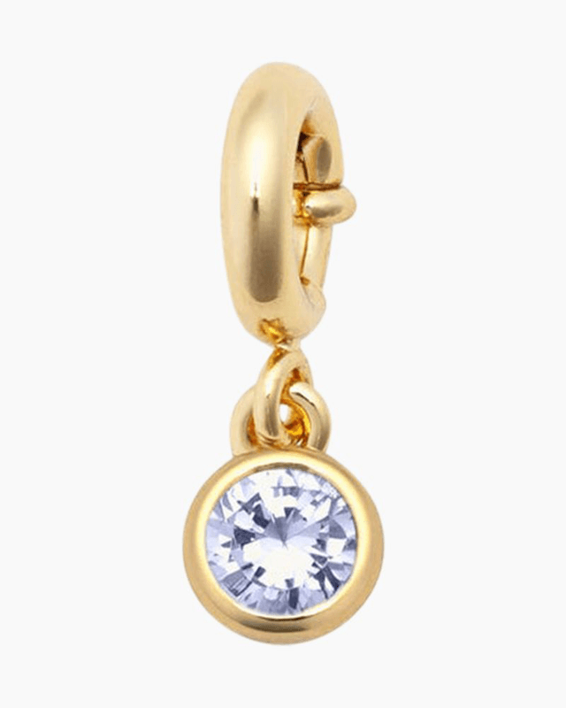 June Birthstone Charm in Gold