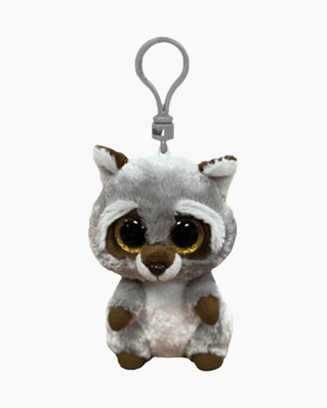 Oakie the Raccoon Beanie Boos Plush with Clip