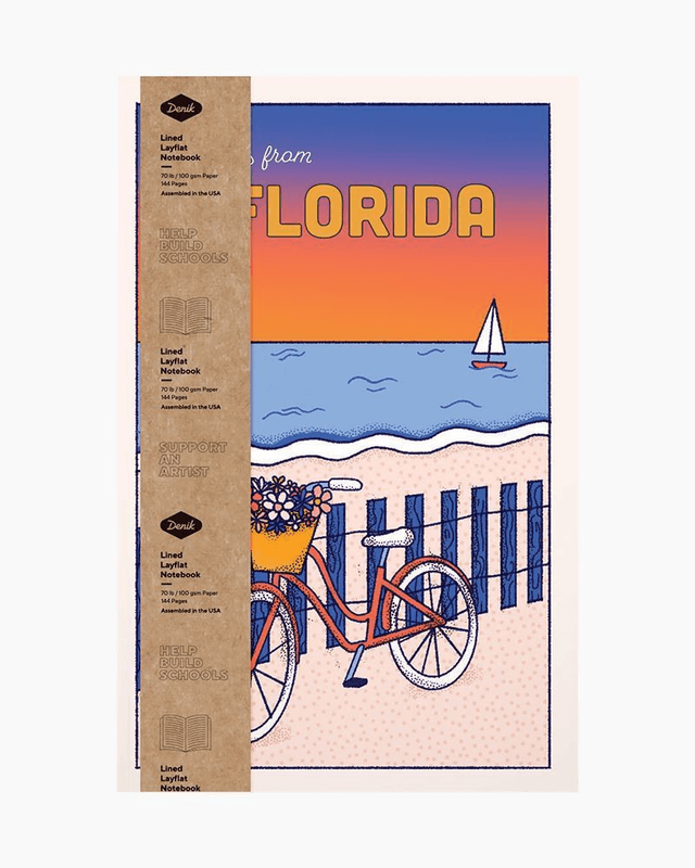 Florida Lined Layflat Notebook