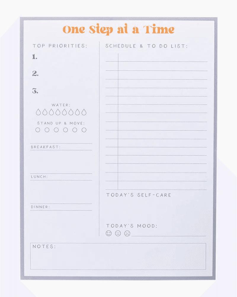 Self-Care Large Notepad