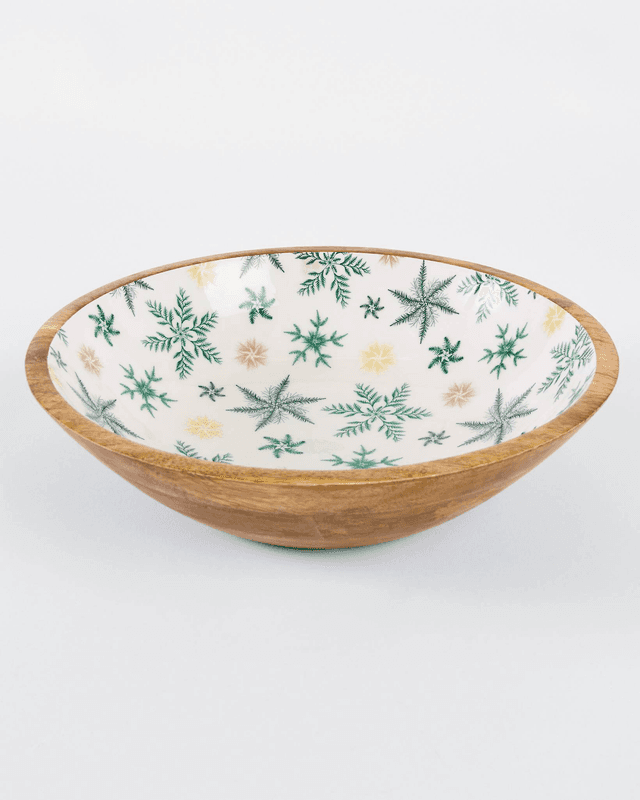 Snowflake Pattern 12-Inch Serving Bowl