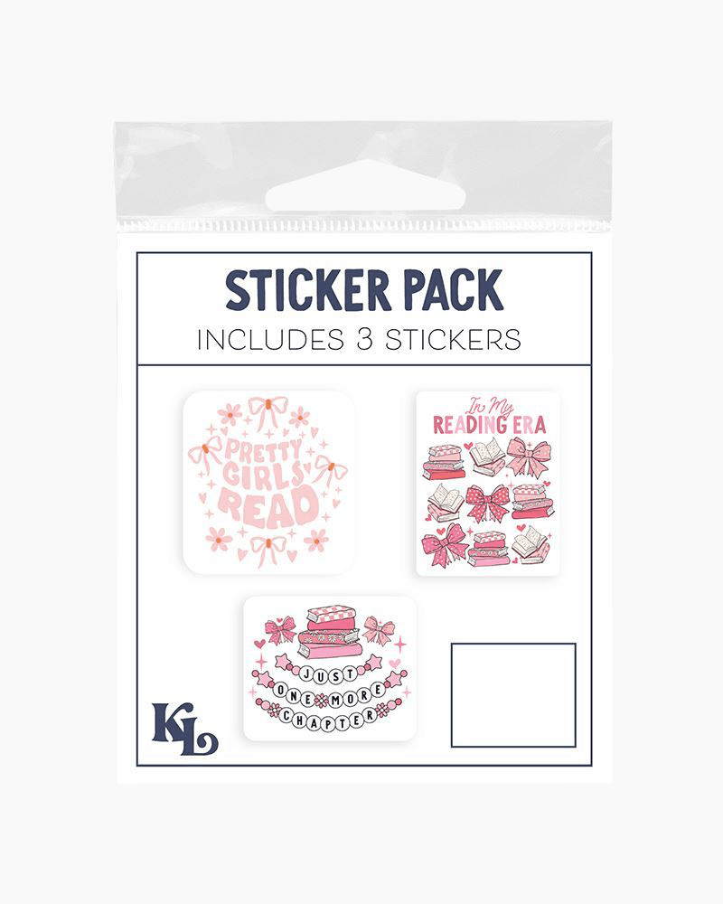 Book Lovers Vinyl Sticker 3-Pack