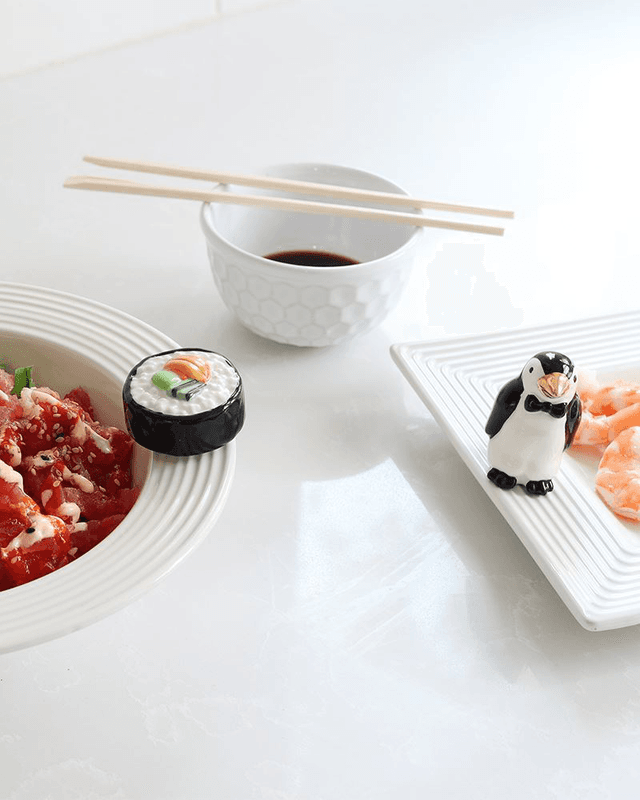 mini On a Roll Ceramic Platter Ornament