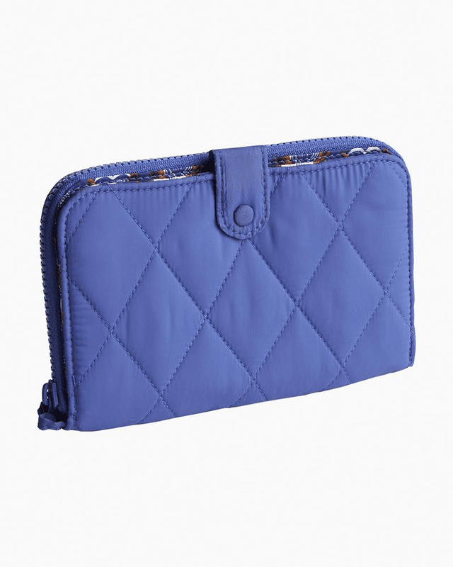 Large Tab Wallet in Nylon Deep Ultramarine