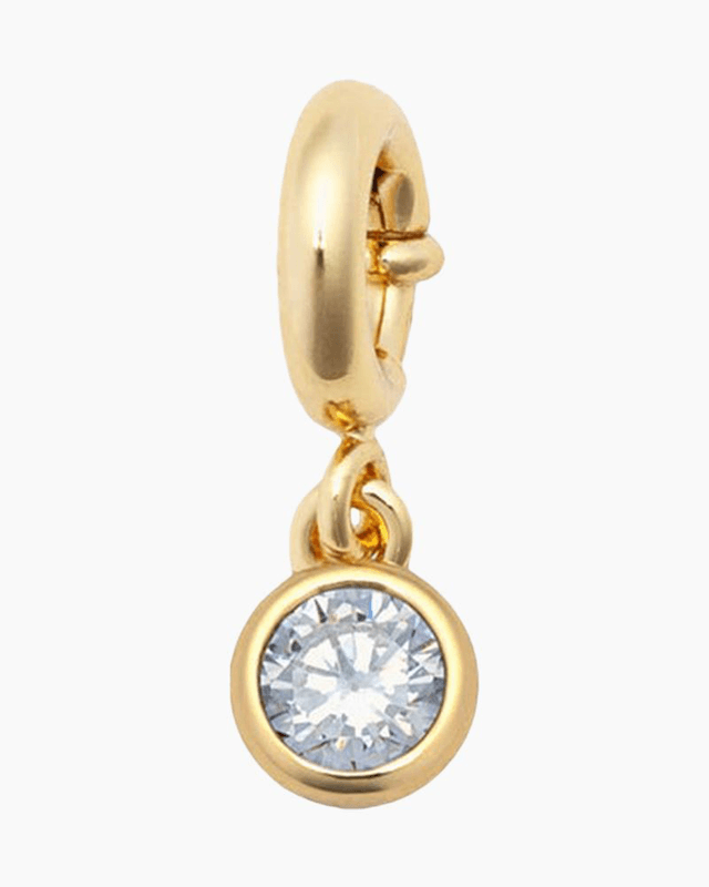 April Birthstone Charm in Gold