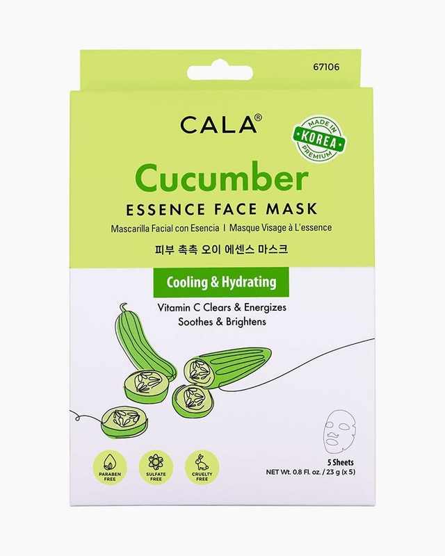 Cucumber Essence Face Masks (Pack of 5)
