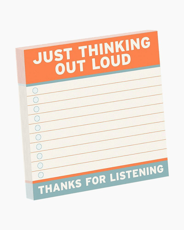 Just Thinking Out Loud Large Sticky Notes