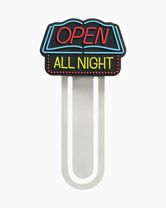 Open All Night Light Reading Bookmark