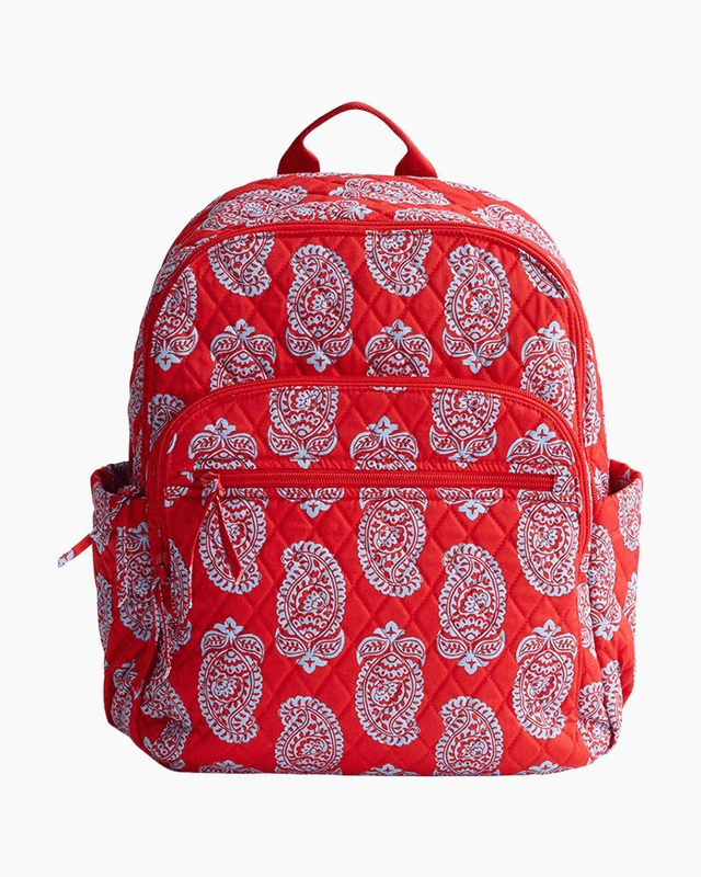 Bancroft Backpack in Iconic Paisley Goji Berry Red