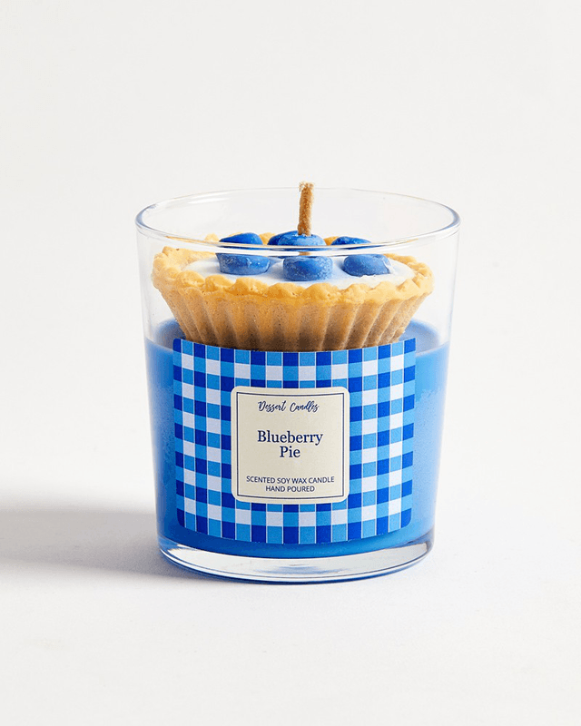 Blueberry Pie Dessert Candle