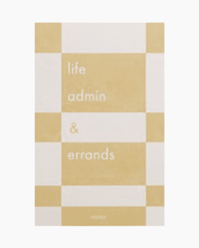 Life Admin List Notepad