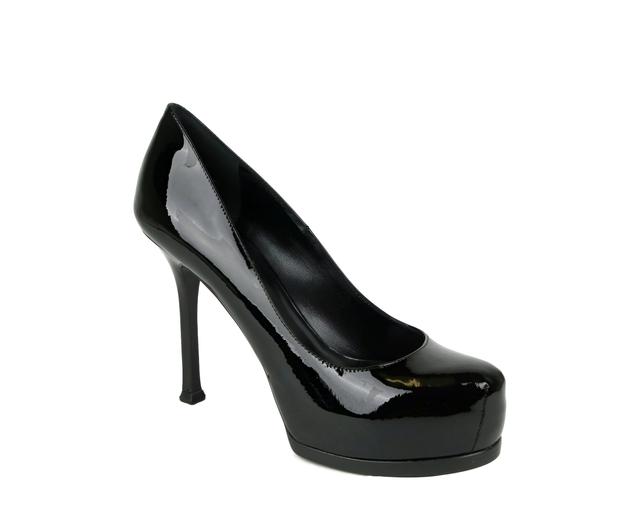 Saint Laurent Women's Black Patent Leather Tribtoo 80 Platform Pump (36 EU / 6 US)