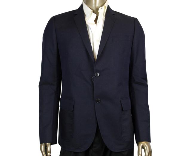 Gucci Men's 2 Button Blue Cotton / Wool / Mohair Dylan'60 Selvage Jacket (G 50 R / US 40 R)